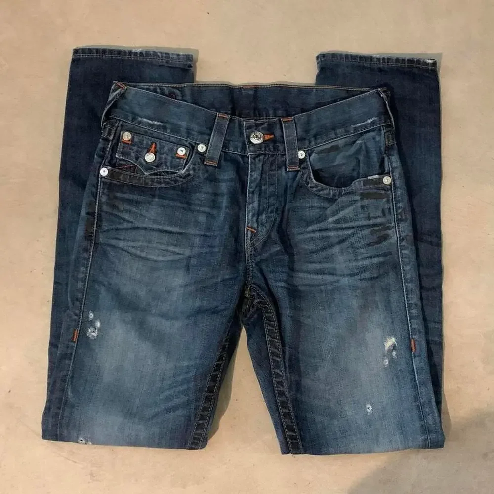 True religion mens dark wash
